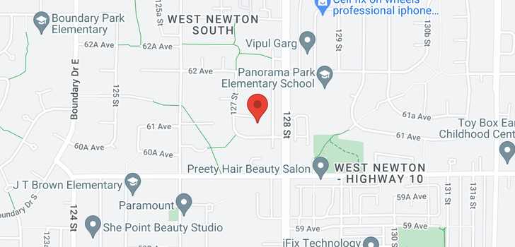 map of 12742 61A AVENUE